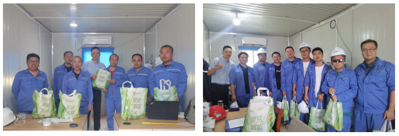 眷注一线 致敬匠心 | 尊龙官网登录人生就是博登录股份开展项目现场夏日“送清凉”慰问运动